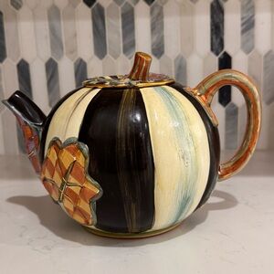 Mackenzie Childs Pumpkin Teapot
